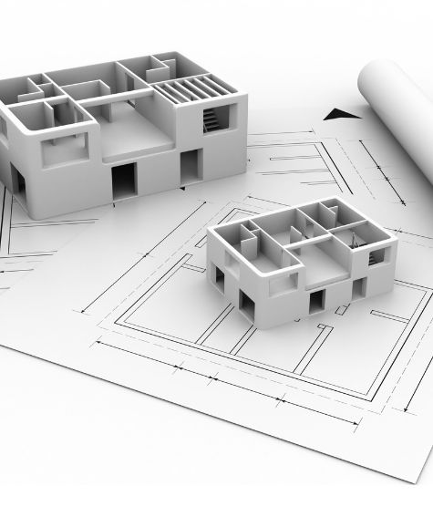 Plano con infografía 3d